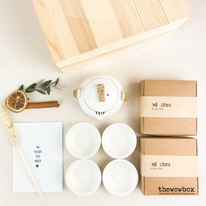 THE PEACE BOX – BỘ ẤM TRÀ - Quà tặng sinh nhật, quà 20/11, quà Noel THE WOW BOX