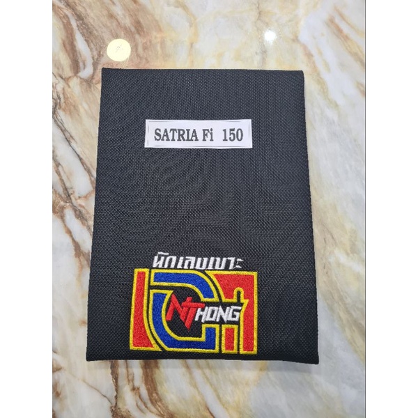 Áo Yên Xe Satria Zin Thun Chỉ Đỏ Chữ Thêu Da Thun Thái Mịn " Hàng Đẹp Tẩy Thái Loại 1 Nha "