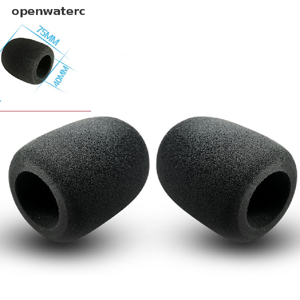 2 Mút Bọc Micro Màu Đen 75X60mm