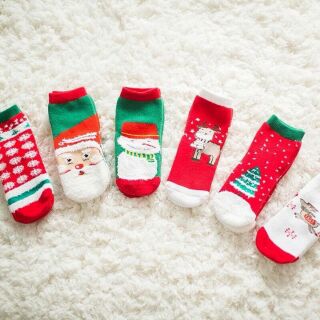 Tất xù Noel cho bé