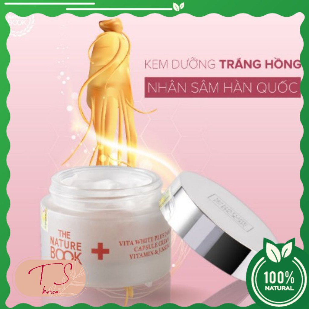 Kem dưỡng trắng hồng và tái tạo da Vita White Plus Double Capsule Cream 50g
