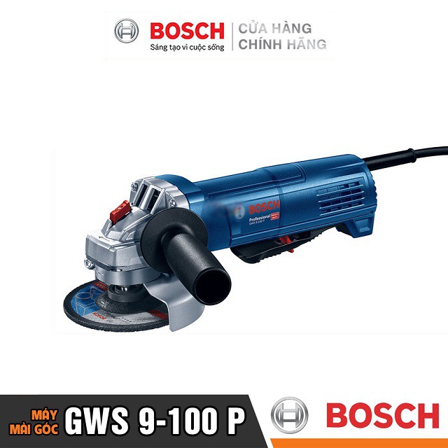 [CHÍNH HÃNG] Máy Mài Góc Bosch GWS 9-100 P (100MM-800W) Giá Đại Lý Cấp 1, Bảo Hành Tại Các TTBH Toàn Quốc