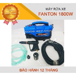 MÁY RỬA XE FANTON 1800W, 100% DÂY ĐỒNG, NẶNG 11KG
