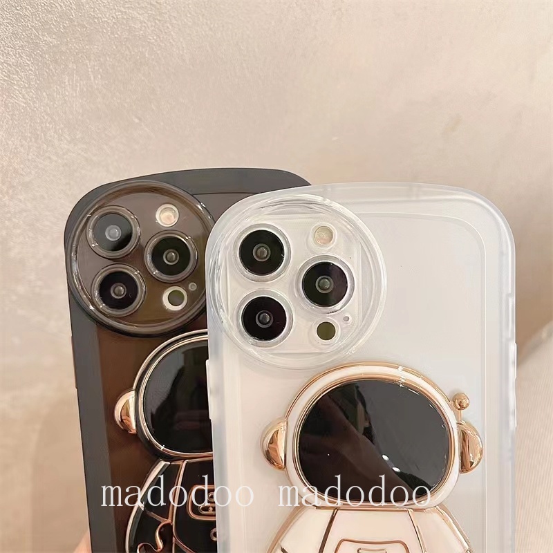 Casing Samsung Galaxy A20S A51 A20 A30 A7 J6 Plus 2018 J7 Pro J2 Prime Multicolor Airbag Clear Soft Phone Case Cute Ins Trend Cool Astronaut Stand Full Fine Hole Back Cover NKS 10