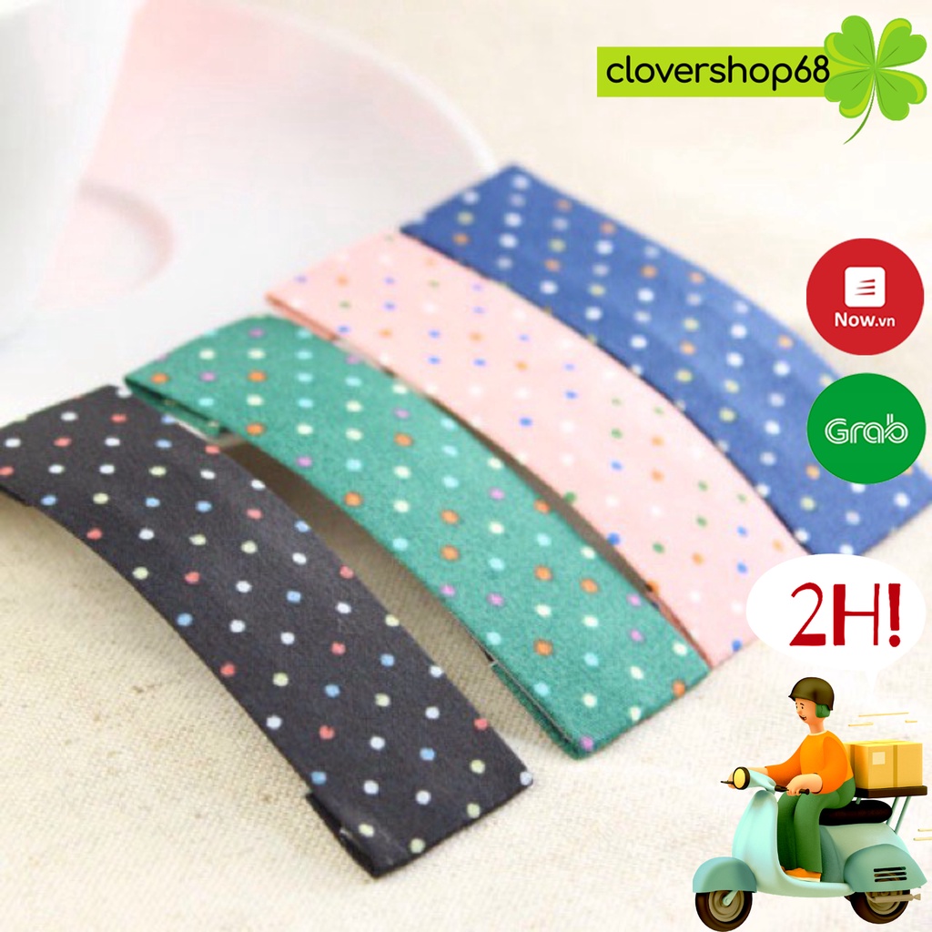 Kẹp tóc hình chữ nhật nhiều mầu   Clovershop68