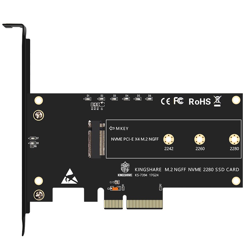 Khe gắn thẻ chuyển đổi PCI-Express PCI-E 3.0 X4 sang M.2 NGFF M M2 Nvme PCIE SSD Ri | BigBuy360 - bigbuy360.vn