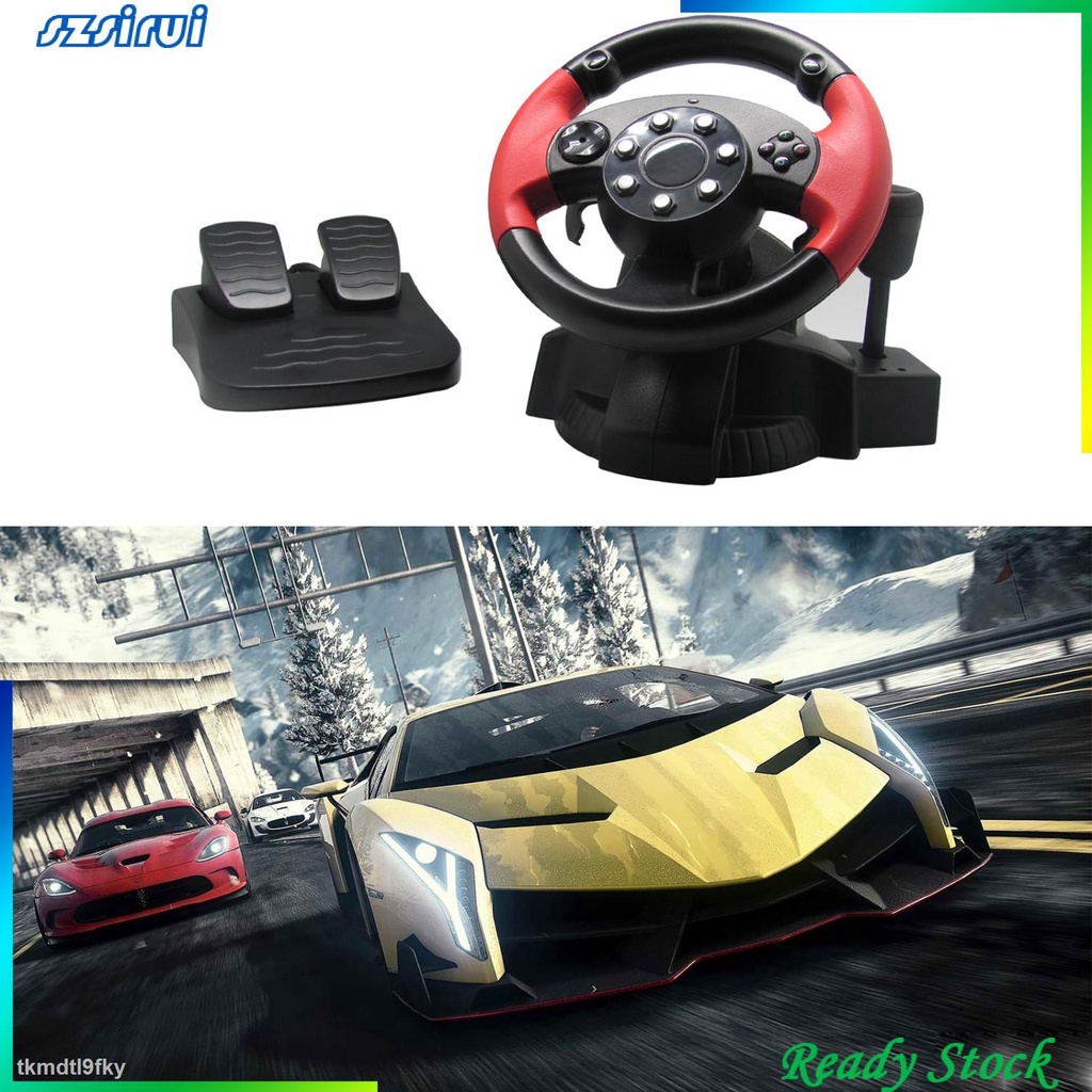BÁN SỈ Bộ vô lăng & bàn đạp có giả lập cho chơi game đua xe trên PC