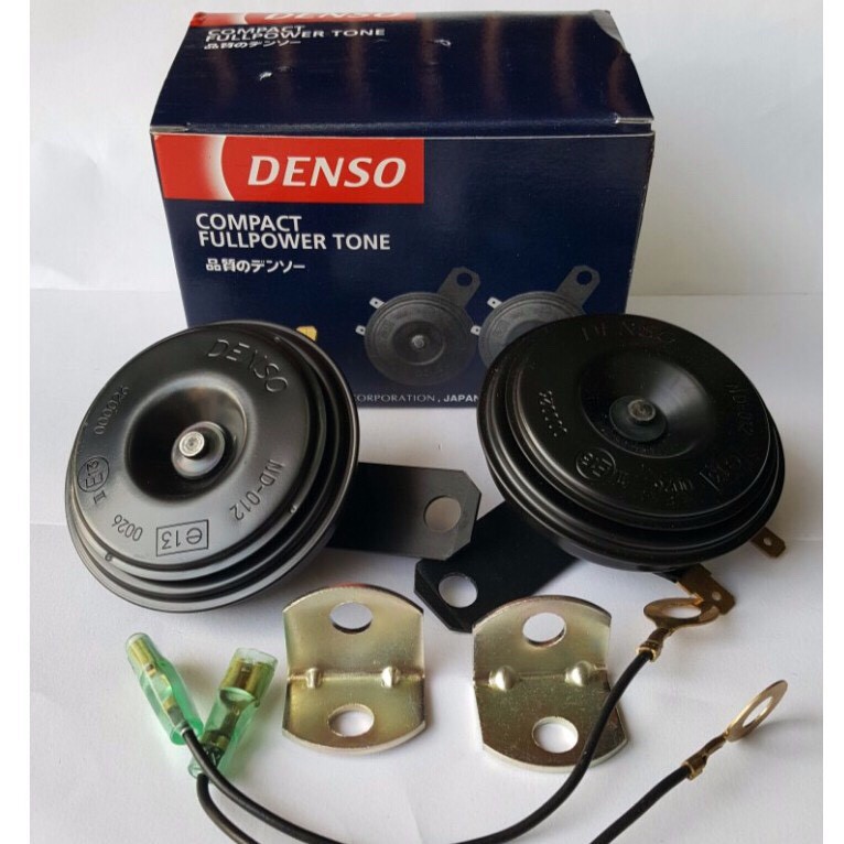 Còi Đĩa Denso 12V - Công nghệ Japan, sản xuất tại Indonexia (Tặng kèm rắc bát còi).