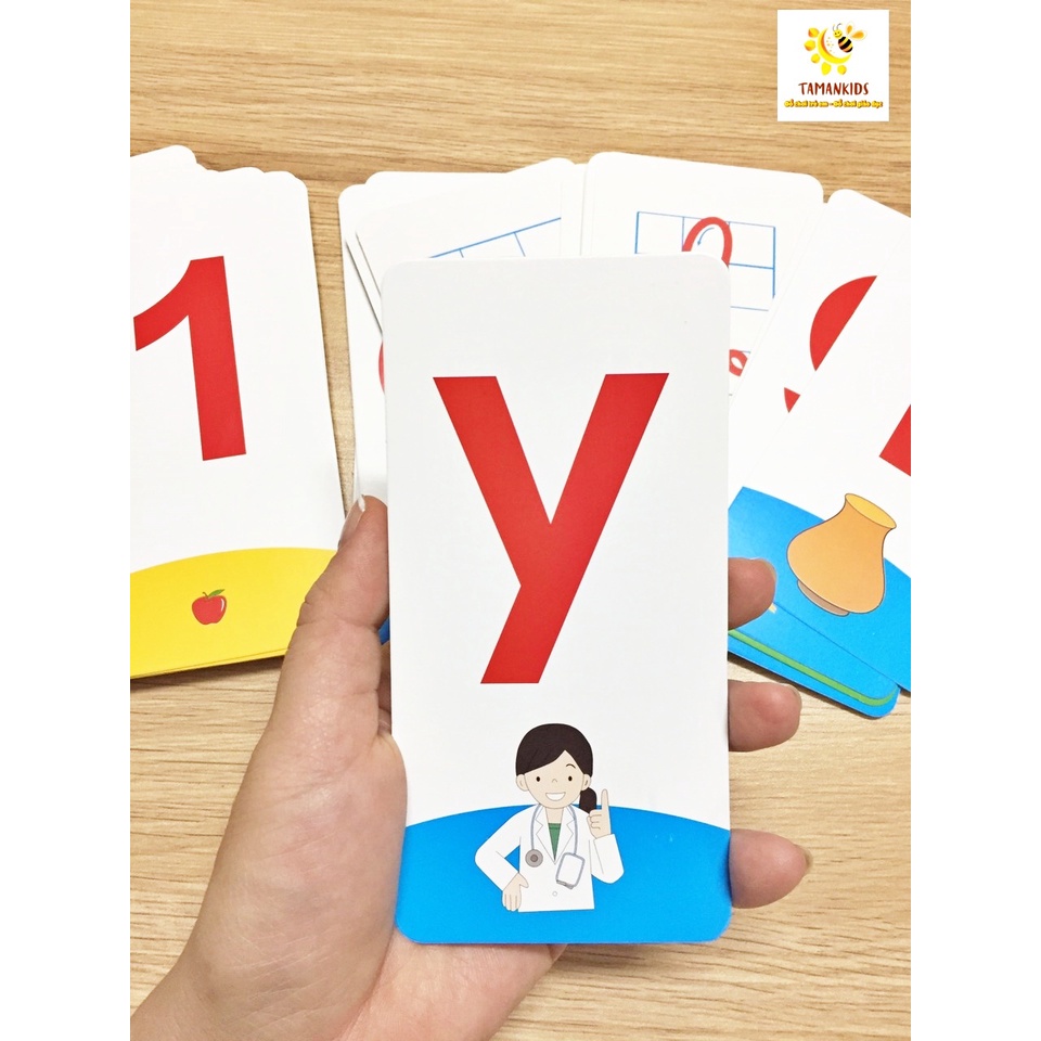 Bộ Thẻ Học Flashcard Tiếng Việt Và Tập Đánh Vần Cho Bé Gồm 42 Thẻ - Đồ Chơi Giáo Dục