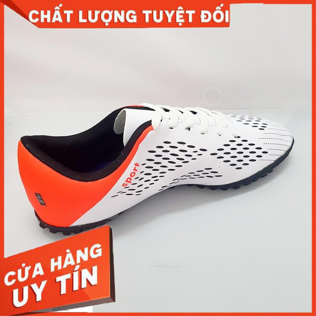 Giày đá bóng cao cấp X18F -trắng - cao su - khâu full giầy