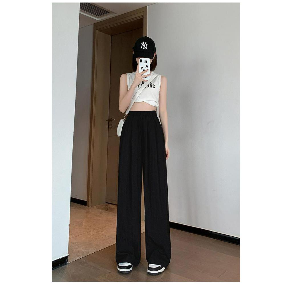 Quần Ống Dài Rộng Lưng Cao Thoáng Khí Thời Trang Hè Năng Động 62931