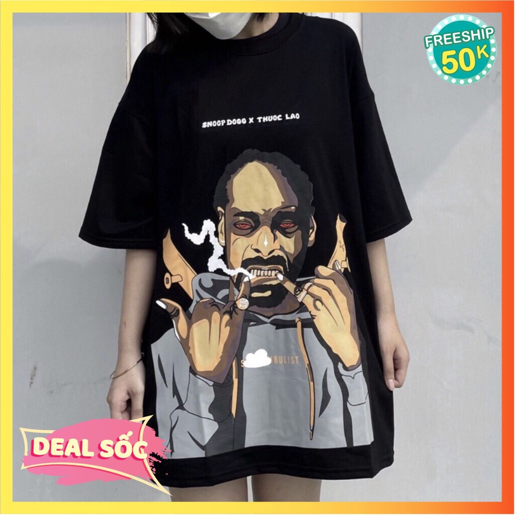 Áo thun nam nữ form rộng SnoopDog Loveufevshop , áo phông unisex tay lỡ phong cách cá tính