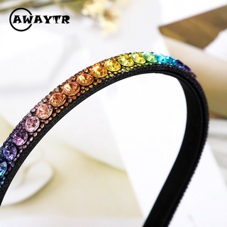 Băng Đô Cài Tóc Mỏng Đính Đá Bezel Hàng Mới Dành Cho Bạn Nữ