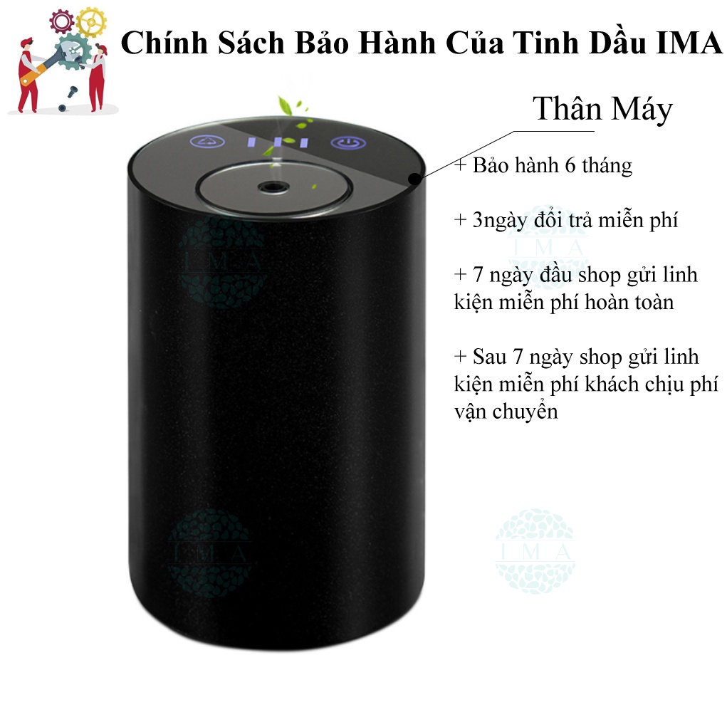 Máy Xông Tinh Dầu Trực Tiếp Không Sử Dụng Nước Tích Hợp Pin Dùng 80h Tặng Kèm 2 Tinh Dầu Với 3 Chế Độ Điều Chỉnh Phun