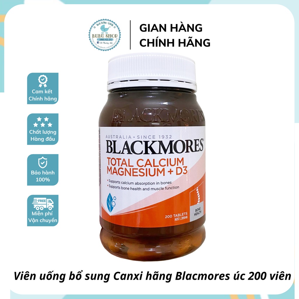 VIÊN UỐNG CANXI TOTAL BLACKMORES HỘP 200 VIÊN