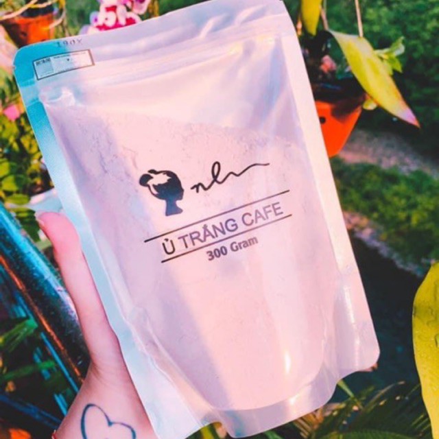 Ủ Trắng Cafe Tặng Kèm Cọ Đắp Mặt (dùng cho cả face và body bịch 300g)