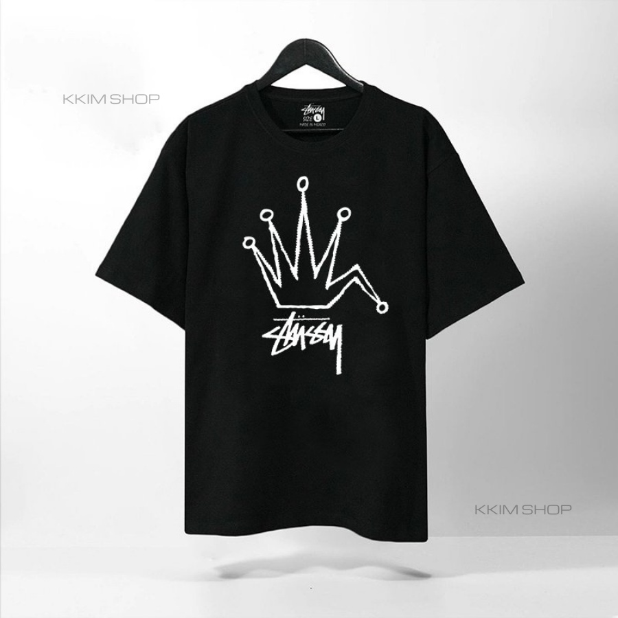 Áo Thun Tay Lỡ STUSSY, áo phông unisex Form rộng oversize, chất liệu Cotton. KKIMShop