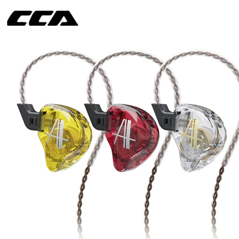 Tai nghe nhét tai KZ CCA CA2 1DD HIFI chống ồn DJ KZ ZST EDX TRN MT1 ST1 M10