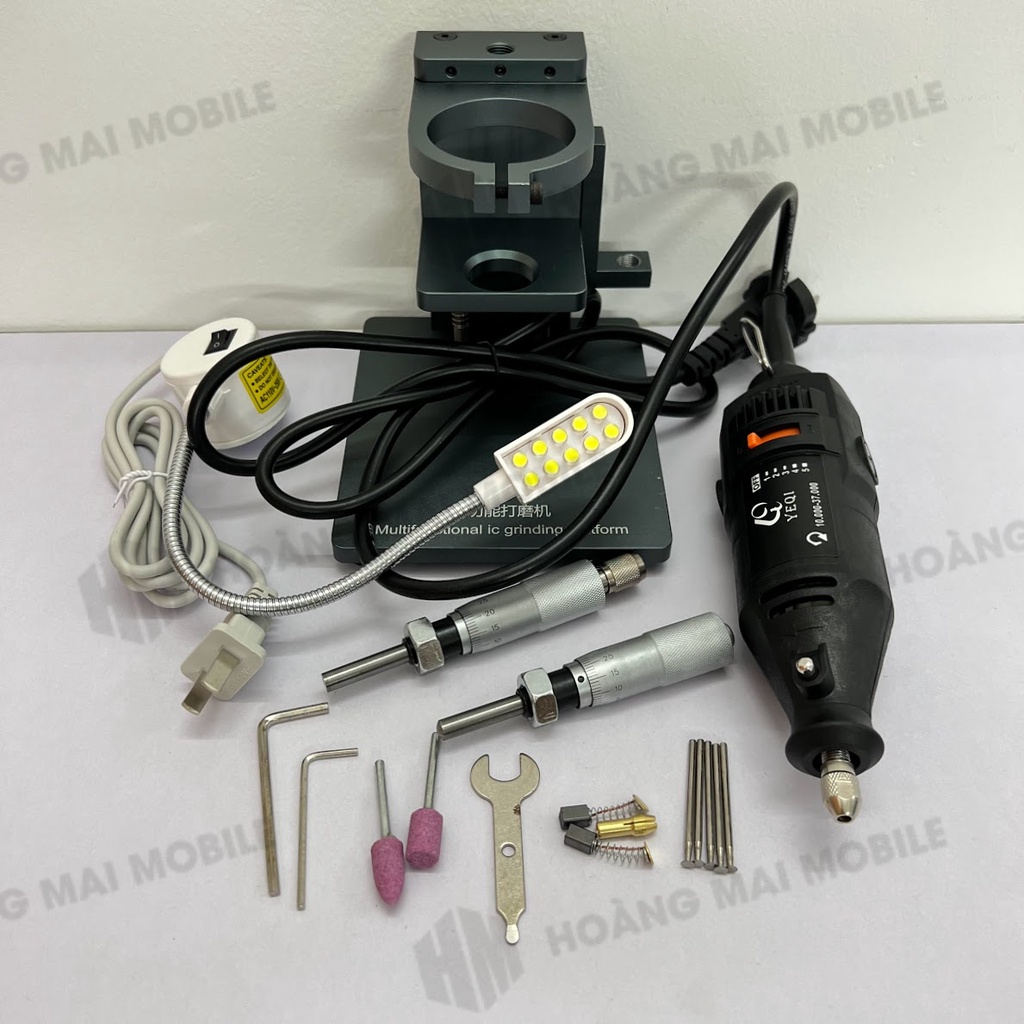 Bộ máy mài kèm đế (mài IC cảm ứng)