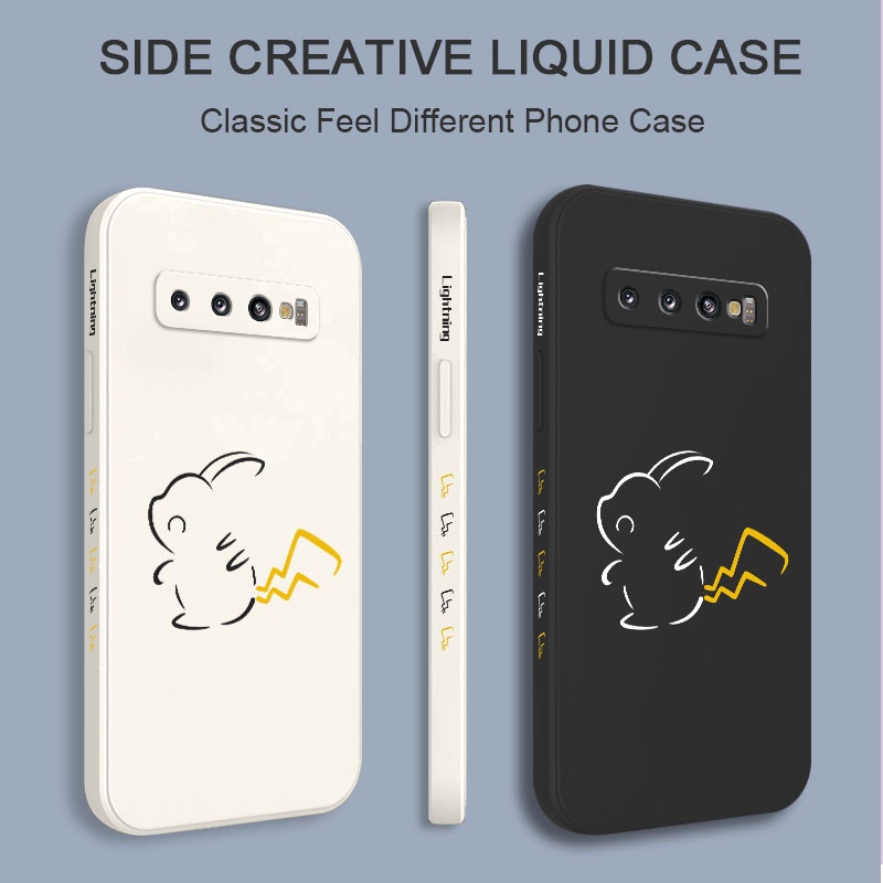 Ốp Điện Thoại Mềm Hình Tia Chớp Cho Samsung Galaxy S10 S10E Plus S9 Plus