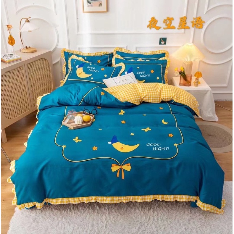 Bộ vỏ chăn ga gối Cotton 100% bèo nhập khẩu nhiều màu sắc chất vải cao cấp mềm mại đủ mọi kích thước giường - loại 1