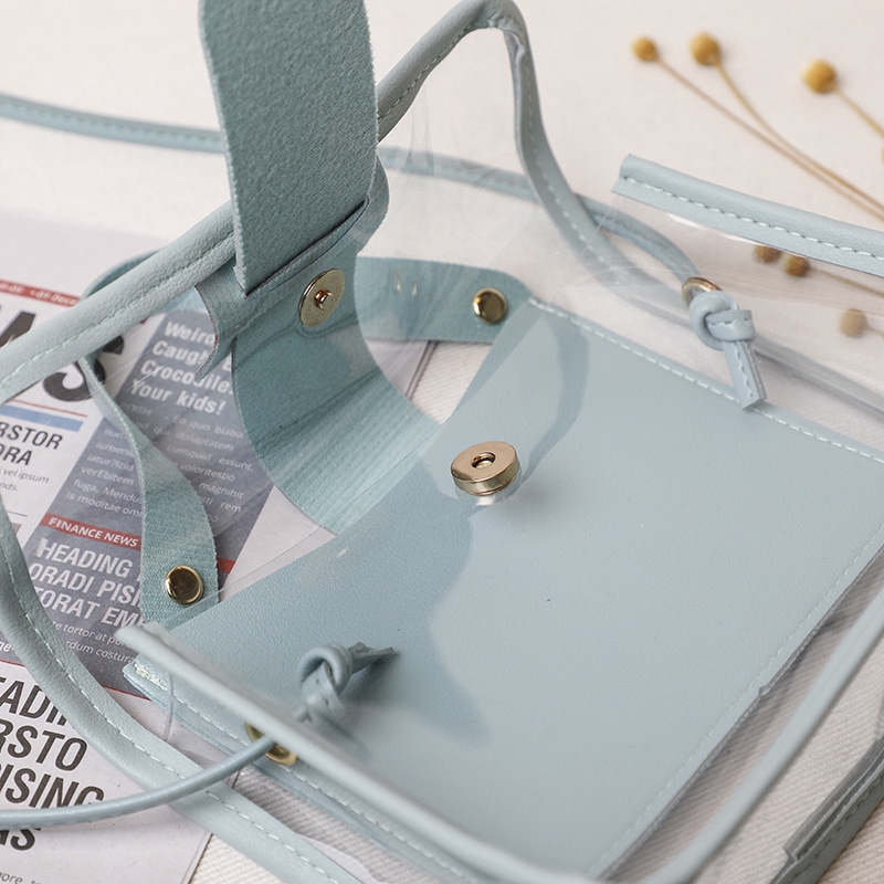 Túi Xách Mini Trong Suốt Kiểu Dáng Đơn Giản Thời Trang Dành Cho Nữ