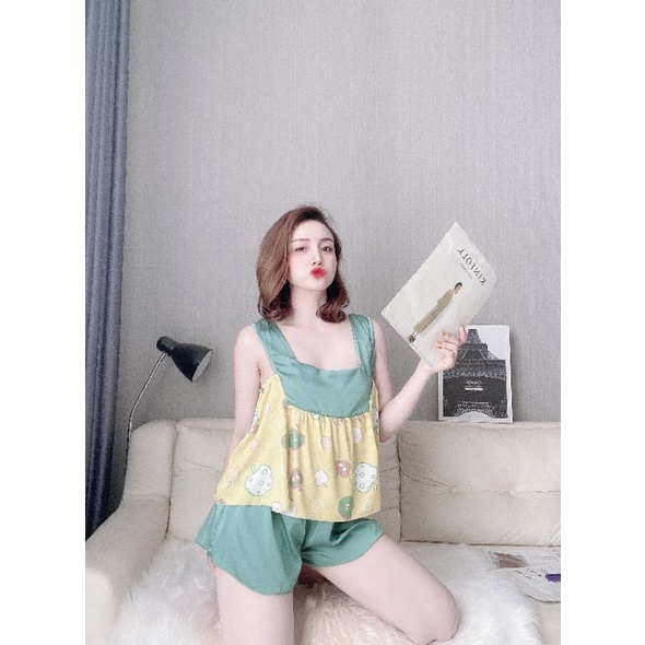 [ Cập nhật màu mới] Bộ lụa Latin đùi phối màu xinh xắn | BigBuy360 - bigbuy360.vn