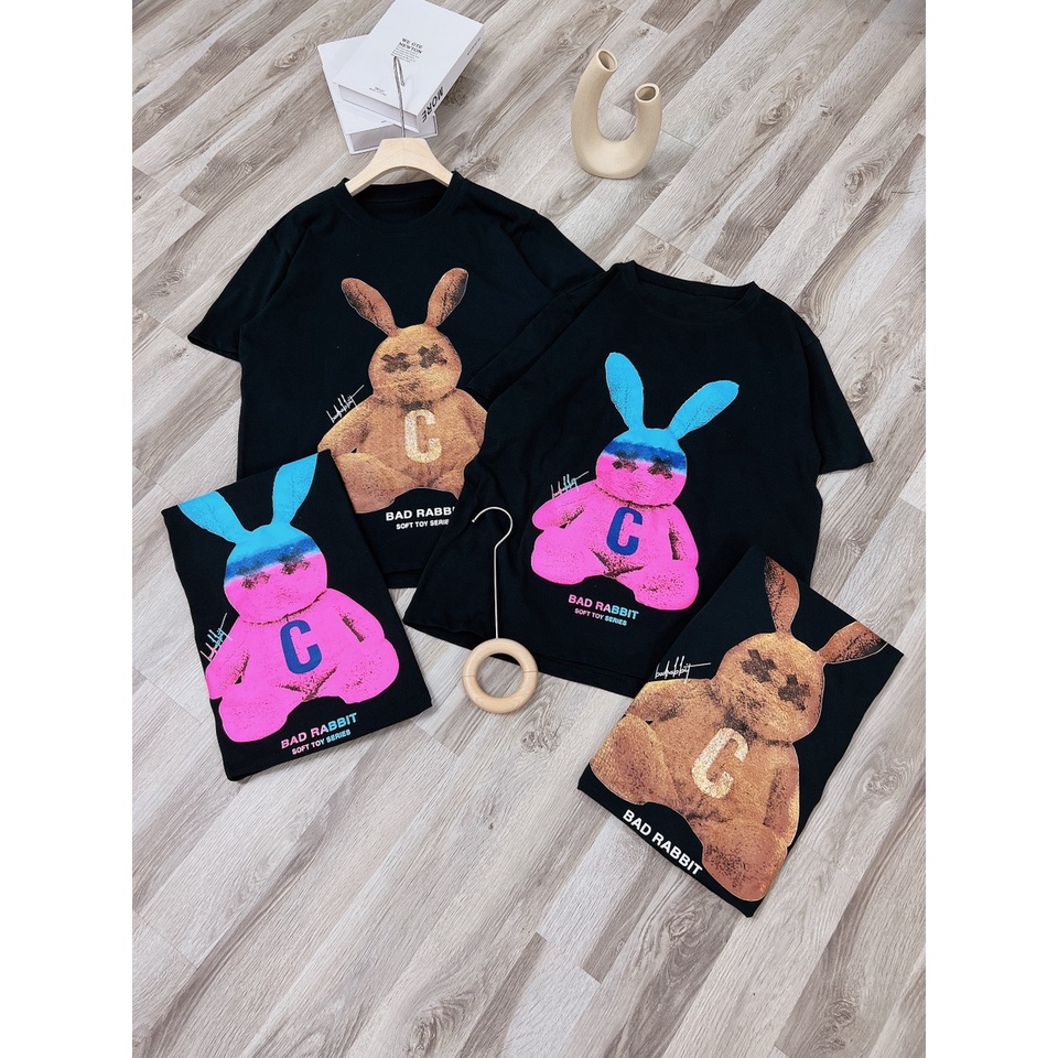 Áo thun pull hoạ tiết thỏ form rộng 𝐊𝐄̀𝐌 𝐀̉𝐍𝐇 𝐓𝐇𝐀̣̂𝐓  𝐁𝐀𝐎 𝐊𝐈𝐄̂̉𝐌 ❌