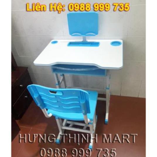 Bộ bàn ghế học sinh thông minh chống gù, chống cận. Tăng chỉnh độ cao tùy ý, dành cho trẻ em từ 4 - 15 tuổi