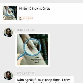 Nhẫn nữ inox ngón út freesize