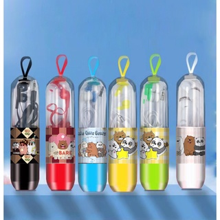 tai nghe 3 anh em gấu TNNI11 kèm vỏ bao hình viên nang cute dễ thương