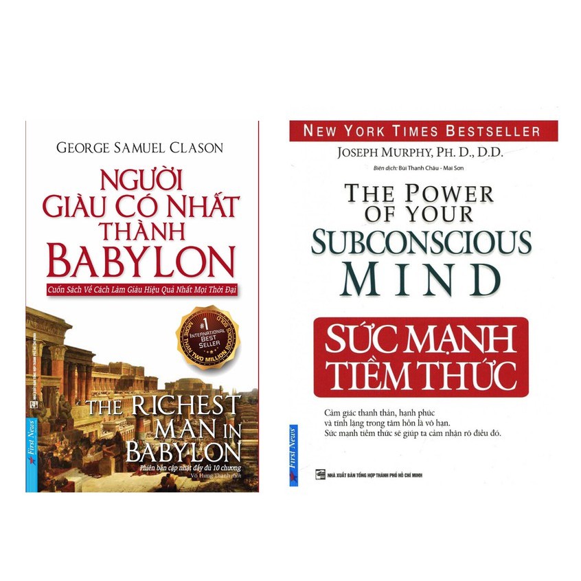 Sách Combo Người giàu có nhất thành Babylon ,Sức mạnh tiềm thức Tặng Kèm Bookmath