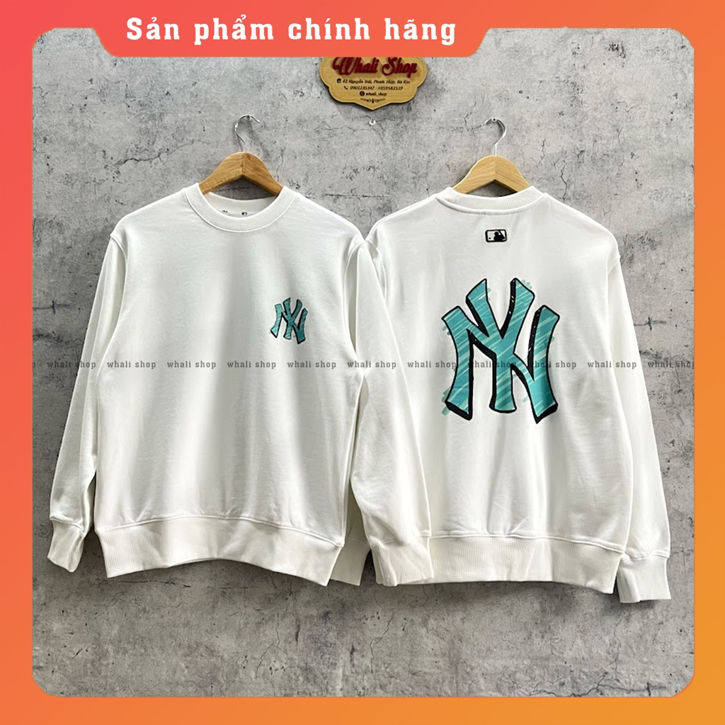 ÁO NỈ MLB BASIC BAG BIG LOGO OVERFIT SWEATSHIRT NEW YORK YANKEES