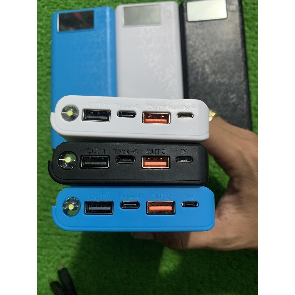 Box sạc dự phòng 8 cell hỗ trợ sạc nhanh QC3.0, PD3.0, VOOC Mẫu 2021