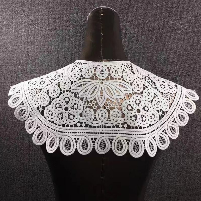 Cổ áo giả bằng ren họa tiết hoa dùng trang trí Hán phục
 | BigBuy360 - bigbuy360.vn