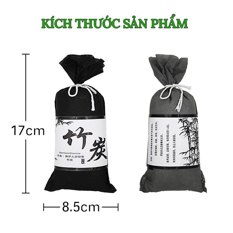 Than hoạt tính khử mùi ẩm mốc, hút ẩm trong ô tô, trong phòng túi 100g