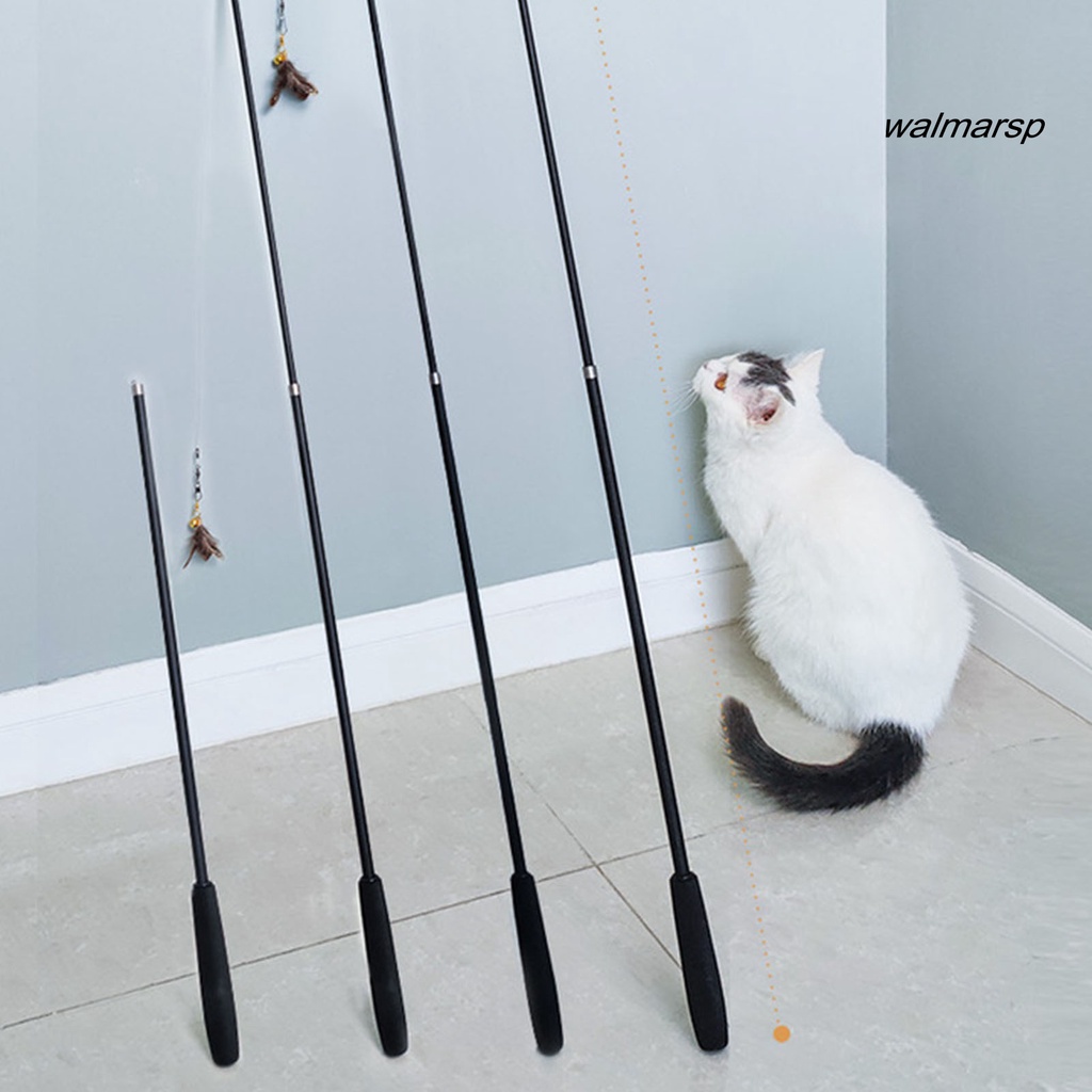 Đồ Chơi Cần Câu Dài 1.8m Kèm 2 Chuông Và Lông Vũ Siêu Bền Dành Cho Mèo Cưng