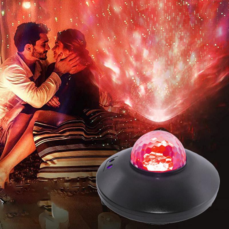 Colorful Music Starry Sky Projector USB LED Night Light Voice Control