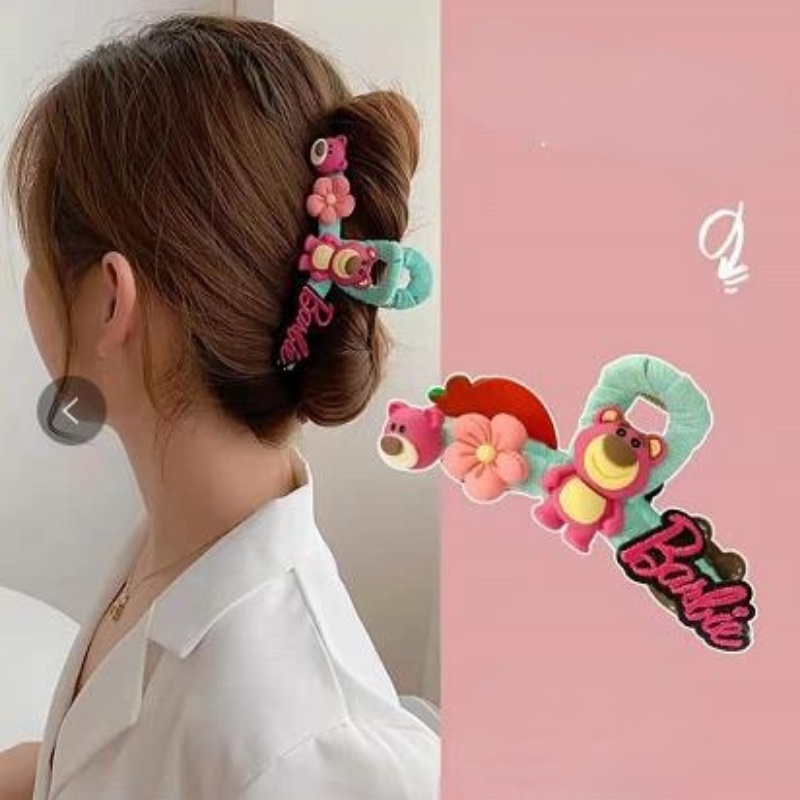 Kẹp Tóc Cỡ Lớn Hình Trái Cây / Thỏ / Cá Mập Dễ Thương Thời Trang Hàn Quốc Cho Nữ