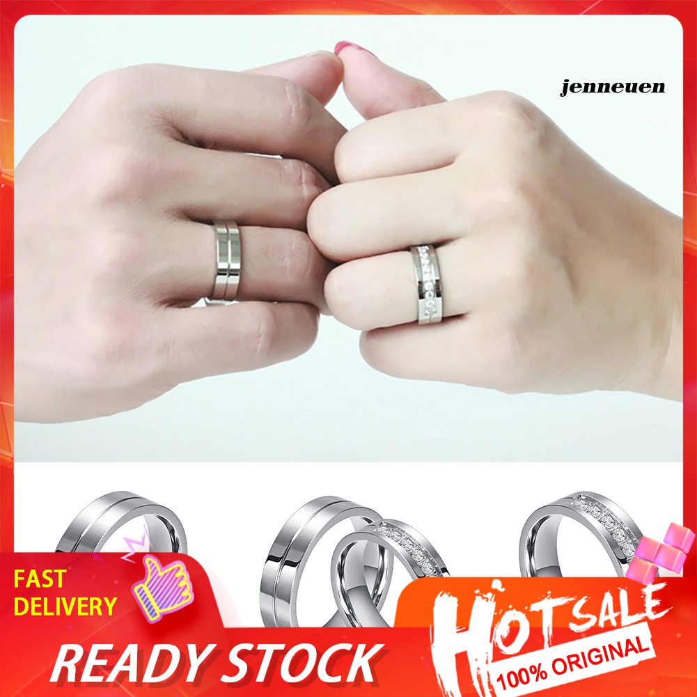 Nhẫn Đính Đá Thời Trang Dành Cho Các Cặp Đôi