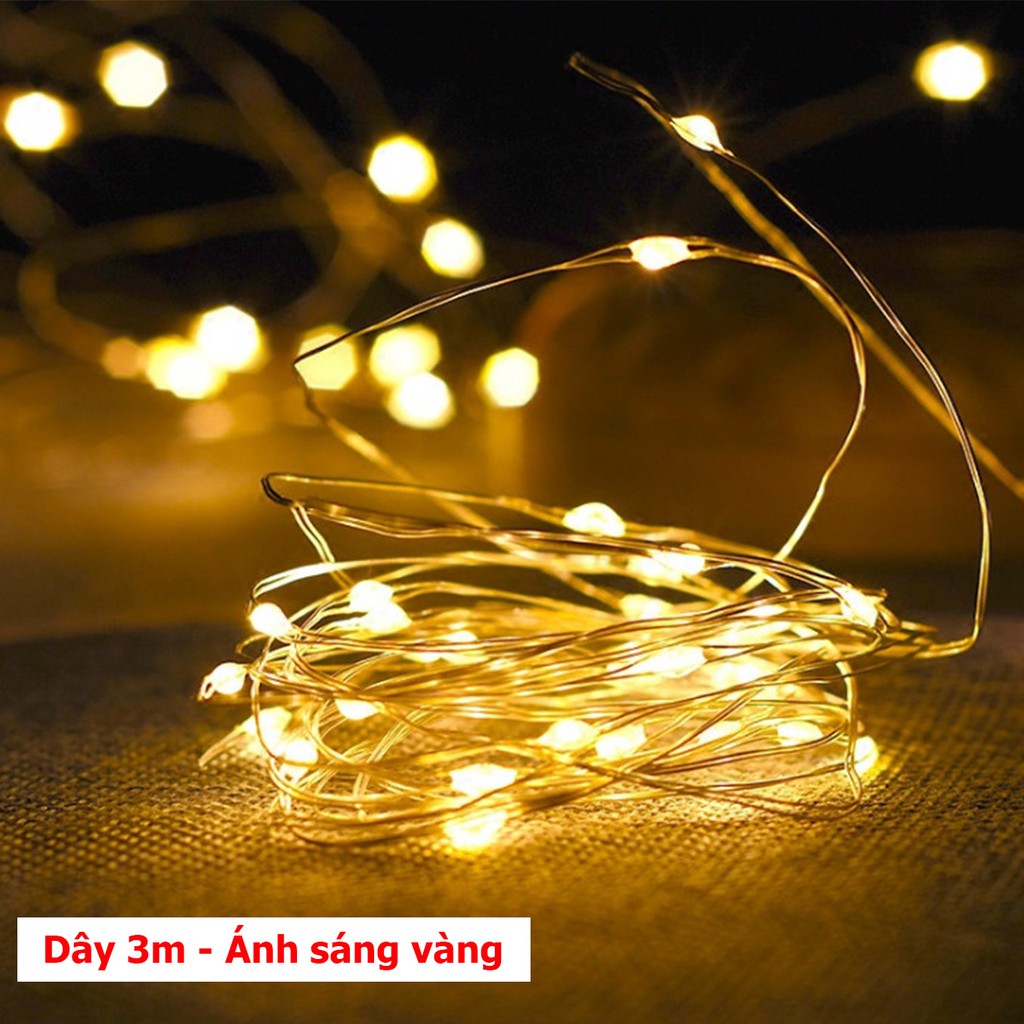 Dây Đèn Led Đom Đóm Trang Trí Fairy Light ⚜️FREESHIP⚜️ Dài 3 Mét | BigBuy360 - bigbuy360.vn