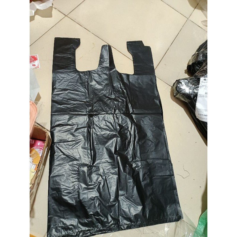 túi nilon đen đựng rác đóng hàng(1kg), đựng đồ, tự phân hủy ,túi nilon có quai xách