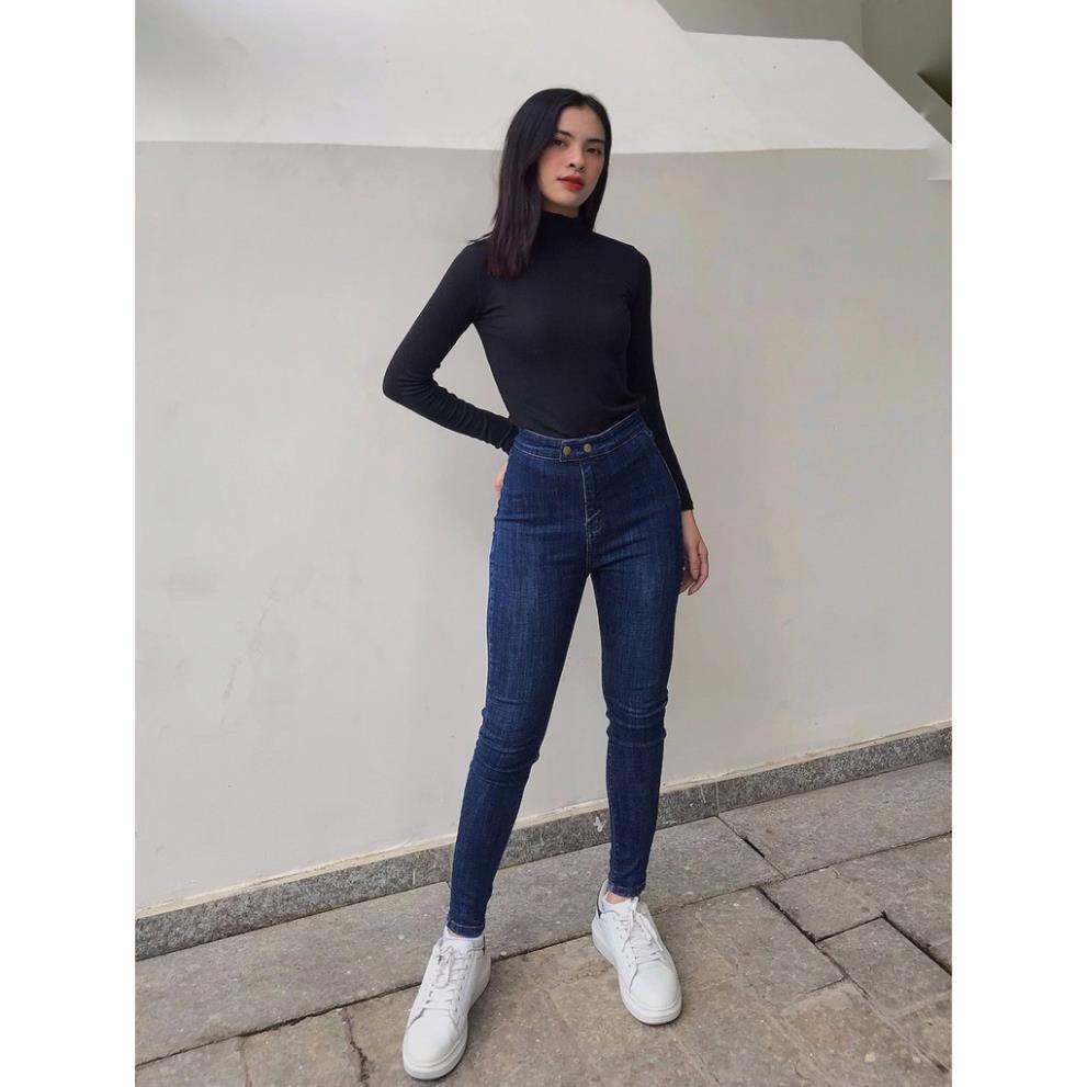 Quần jeans nữ🎖️𝐇𝐎𝐓 𝐍𝐄𝐖️🎖️cao cấp. Kiểu dáng cạp cao trơn cực sexy, nâng mông với chất vải siêu co giãn... ་