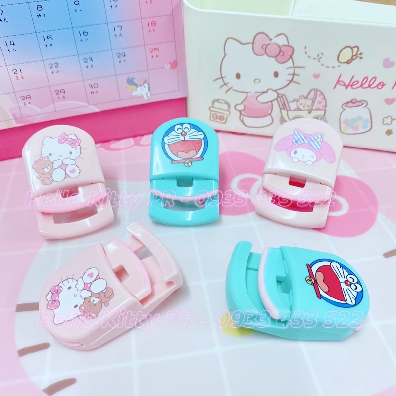 Dụng cụ kẹp bấm mi, uốn lông mi Hello Kitty - Doremon Doraemon