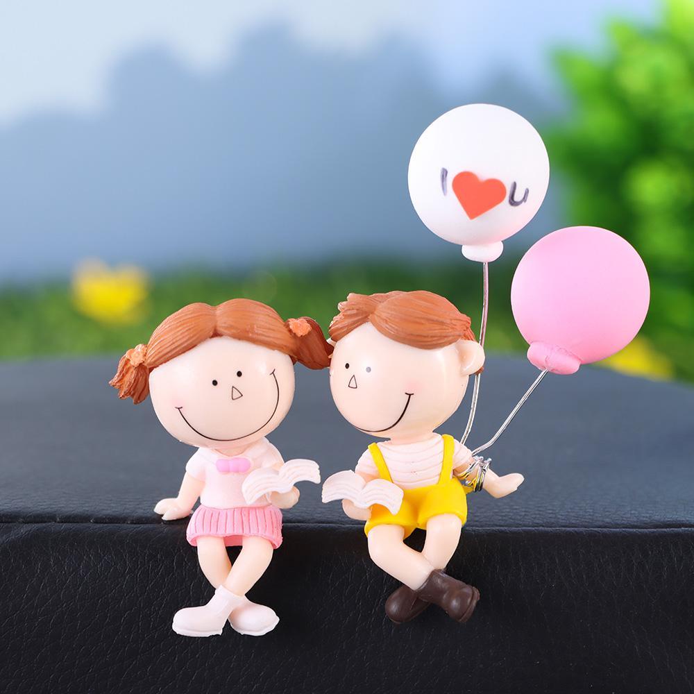 SUYO Tượng Cặp Đôi Xinh Xắn Trang Trí Lỗ Thông Gió Xe Hơi