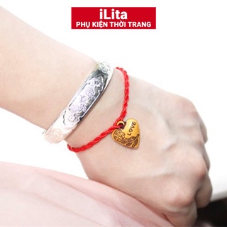 Vòng tay may mắn chỉ đỏ nữ iLita cho tình duyên, học tập, tình yêu nam nữ - Lắc đeo tay đẹp