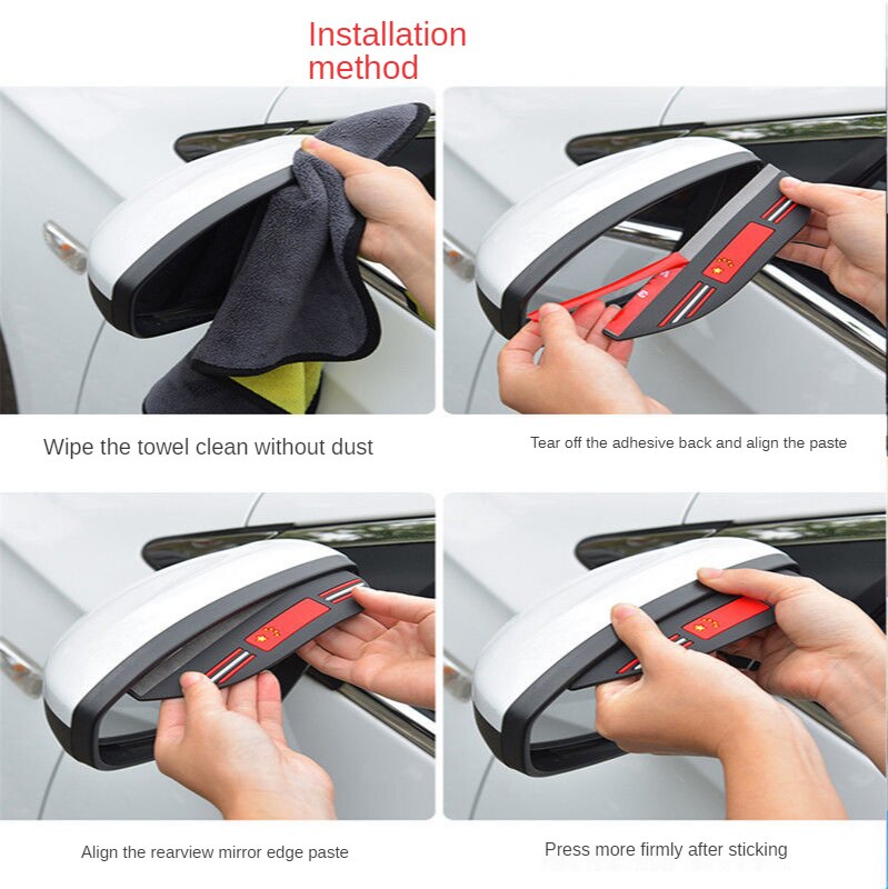 Set 2 Miếng Che Mưa Chống Thấm Nước Cho Gương Chiếu Hậu Xe Hơi