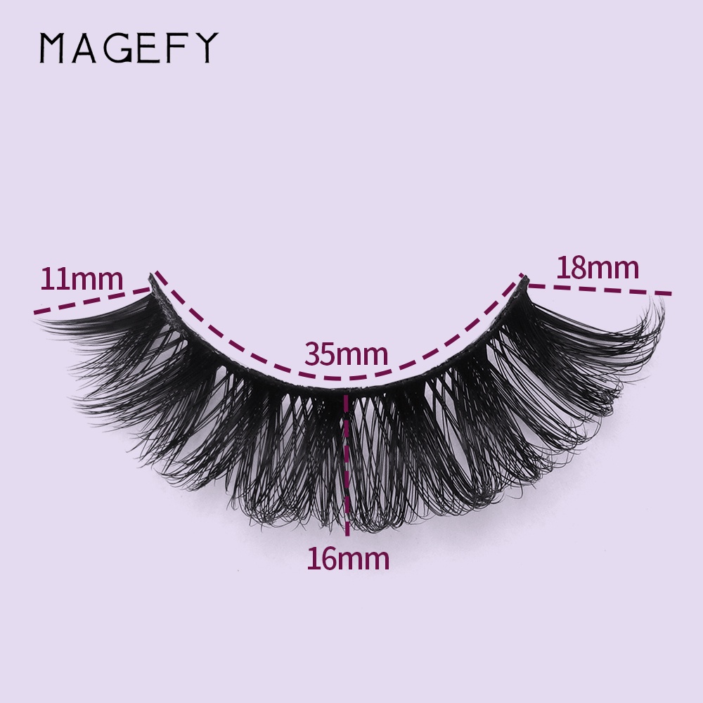 Set 4 cặp mi giả MAGEFY 3D dày tự nhiên