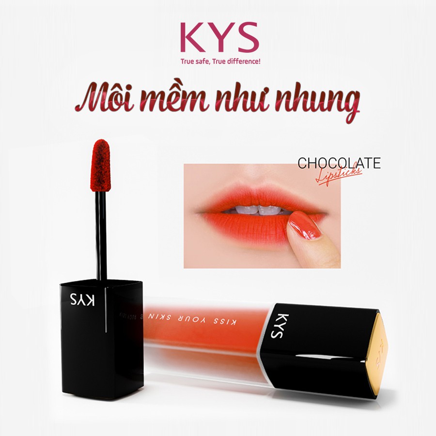 Son kem KYS chocolate siêu mềm mịn lâu trôi 4g