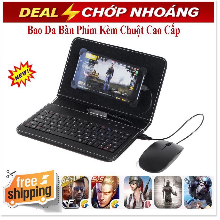 Vỏ bảo vệ điện thoại tích hợp bàn phím có chuột cho điện thoại android